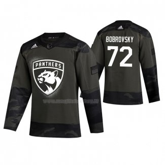 Maglia Hockey Florida Panthers Sergei Bobrovsky 2019 Veterans Day Camuffamento