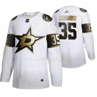 Maglia Hockey Golden Edition Dallas Stars Anton Khudobin Limited Bianco