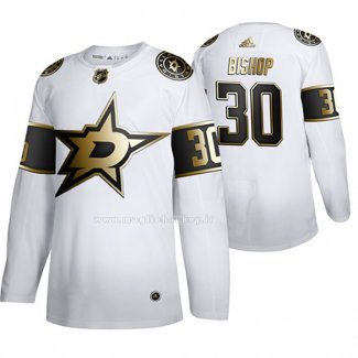 Maglia Hockey Golden Edition Dallas Stars Ben Bishop Limited Bianco