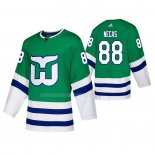 Maglia Hockey Hartford Whalers Martin Necas Autentico Heritage Verde