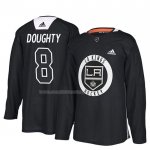 Maglia Hockey Los Angeles Kings Drew Doughty New Season Practice Nero