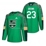 Maglia Hockey Los Angeles Kings Dustin Brown 2018 Dia de San Patricio Verde