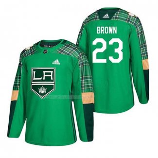 Maglia Hockey Los Angeles Kings Dustin Brown 2018 Dia de San Patricio Verde