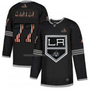 Maglia Hockey Los Angeles Kings Jeff Carter 2020 USA Flag Nero
