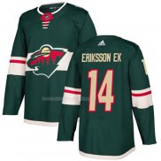 Maglia Hockey Minnesota Wild Joel Eriksson Ek Home Autentico Verde