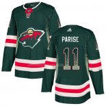 Maglia Hockey Minnesota Wild Zach Parise Drift Fashion Verde