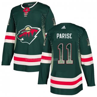 Maglia Hockey Minnesota Wild Zach Parise Drift Fashion Verde