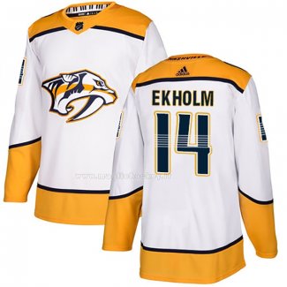 Maglia Hockey Nashville Predators Mattias Ekholm Road Autentico Bianco