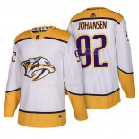 Maglia Hockey Nashville Predators Ryan Johansen Autentico Away 2018 Bianco