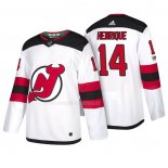 Maglia Hockey New Jersey Devils Adam Henrique 2018 Bianco