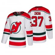 Maglia Hockey New Jersey Devils Pavel Zacha Alternato Autentico Bianco