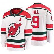 Maglia Hockey New Jersey Devils Taylor Hall Alternato Breakaway Bianco