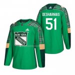 Maglia Hockey New York Rangers David Desharnais 2018 Dia de San Patricio Verde