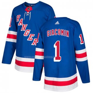 Maglia Hockey New York Rangers Eddie Giacomin Home Autentico Blu