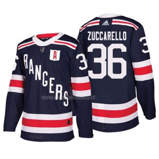 Maglia Hockey New York Rangers Mats Zuccarello Autentico 2018 Winter Classic Blu