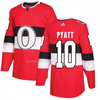 Maglia Hockey Ottawa Senators Tom Pyatt Autentico 2017 100 Classic Rosso