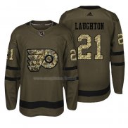 Maglia Hockey Philadelphia Flyers Scott Laughton Salute To Service Verde Militare