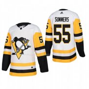 Maglia Hockey Pittsburgh Penguins Chris Summers Away Autentico Giocatore Bianco
