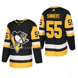 Maglia Hockey Pittsburgh Penguins Chris Summers Home Autentico Giocatore Nero
