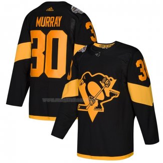 Maglia Hockey Pittsburgh Penguins Matt Murray Autentico 2019 Stadium Series Nero