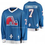 Maglia Hockey Quebec Nordiques Kevin Connauton Heritage Vintage Replica Blu