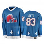 Maglia Hockey Quebec Nordiques Matt Nieto Heritage Vintage Blu