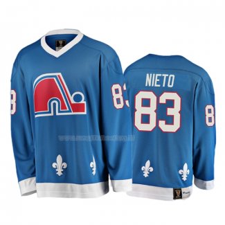 Maglia Hockey Quebec Nordiques Matt Nieto Heritage Vintage Blu
