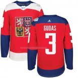 Maglia Hockey Republica Checa Radko Gudas Premier 2016 World Cup Rosso