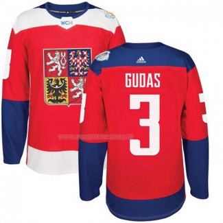 Maglia Hockey Republica Checa Radko Gudas Premier 2016 World Cup Rosso