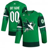 Maglia Hockey San Jose Sharks 2023 St. Patrick's Day Autentico Personalizzate Verde