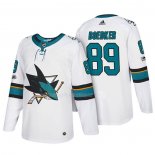 Maglia Hockey San Jose Sharks Mikkel Boedker 2018 Bianco