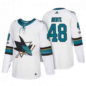 Maglia Hockey San Jose Sharks Tomas Hertl 2018 Bianco
