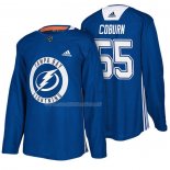 Maglia Hockey Tampa Bay Lightning Braydon Coburn New Season Practice Blu