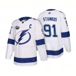 Maglia Hockey Tampa Bay Lightning Steven Stamkos 2018 Bianco