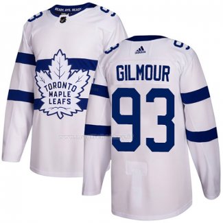 Maglia Hockey Toronto Maple Leafs Doug Gilmour Autentico 2018 Stadium Series Bianco