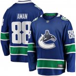 Maglia Hockey Vancouver Canucks Nils Aman Home Premier Breakaway Blu