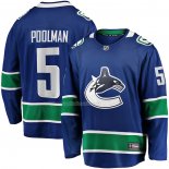 Maglia Hockey Vancouver Canucks Tucker Poolman Home Premier Breakaway Blu