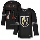 Maglia Hockey Vegas Golden Knights William Karlsson 2020 USA Flag Nero