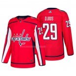 Maglia Hockey Washington Capitals Christian Djoos Home Autentico Giocatore Rosso