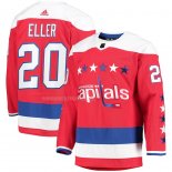 Maglia Hockey Washington Capitals Lars Eller Alternato Autentico Rosso