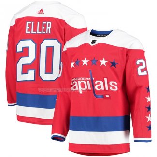 Maglia Hockey Washington Capitals Lars Eller Alternato Autentico Rosso