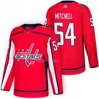 Maglia Hockey Washington Capitals Mason Mitchell Autentico Home 2018 Rosso