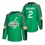 Maglia Hockey Washington Capitals Matt Niskanen 2018 Dia de San Patricio Verde