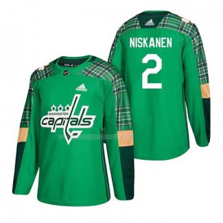 Maglia Hockey Washington Capitals Matt Niskanen 2018 Dia de San Patricio Verde
