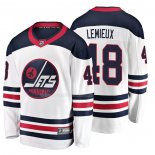 Maglia Hockey Winnipeg Jets Brendan Lemieux Heritage Breakaway Bianco