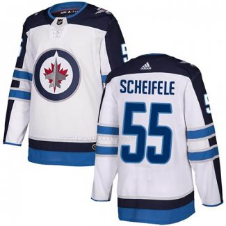Maglia Hockey Winnipeg Jets Mark Scheifele Road Autentico Bianco
