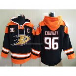 Felpa con Cappuccio Anaheim Ducks Charlie Conway Nero
