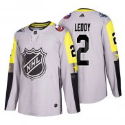 Maglia Hockey 2018 All Star New York Islanders Nick Leddy Gris