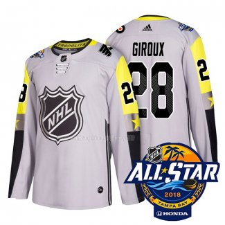 Maglia Hockey 2018 All Star Philadelphia Claude Giroux Autentico Gris