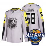 Maglia Hockey 2018 All Star Pittsburgh Penguins Kris Letang Autentico Gris